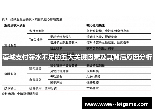 蓉城支付薪水不足的五大关键因素及其背后原因分析
